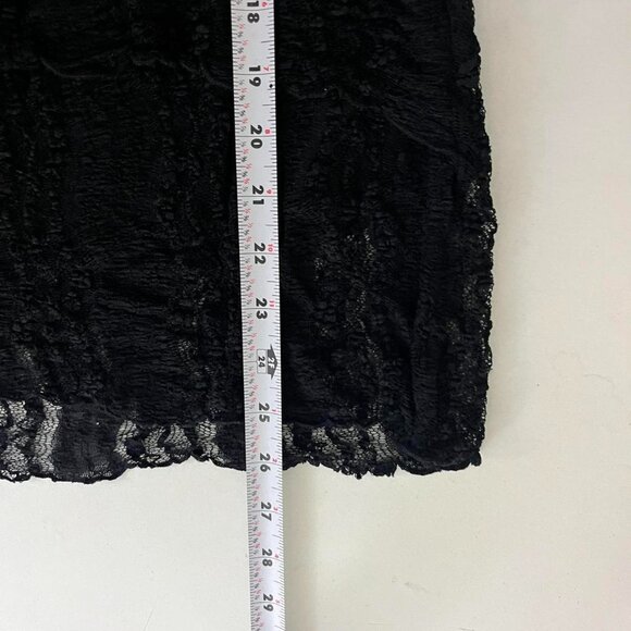 y2k black lace plus size whimsygoth grunge cap sleeve top - Picture 7 of 8